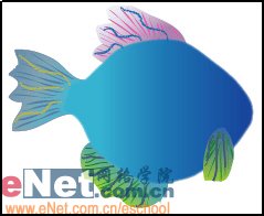 Illustrator绘制可爱的矢量热带鱼（图九）