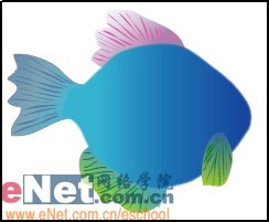 Illustrator绘制可爱的矢量热带鱼（图七）