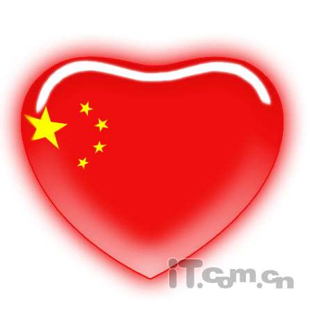 支持奥运！用Photoshop制作“红心中国”
