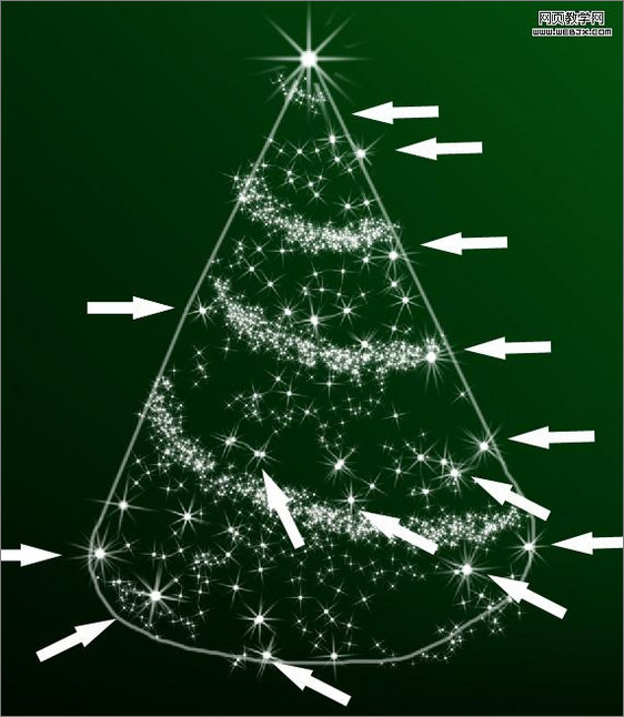 Photoshop绘制好看的卡通圣诞树