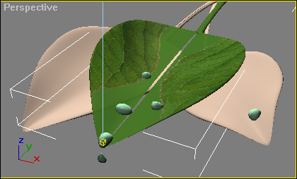 3ds Max材质初级教程：鲜翠欲滴树叶表现