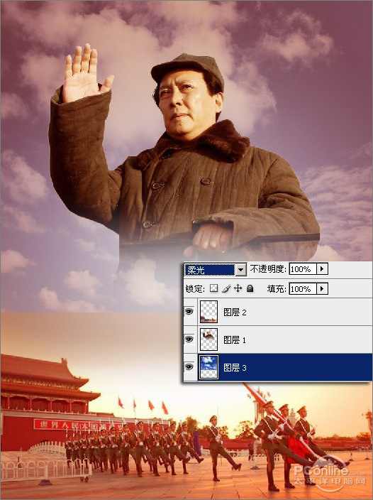 Photoshop制作仿《建国大业》的国庆海报