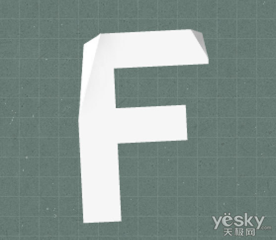 Photoshop文字特效教程 製作立體剪紙字效果