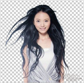 Photoshop后期处理教程 修改美女发型
