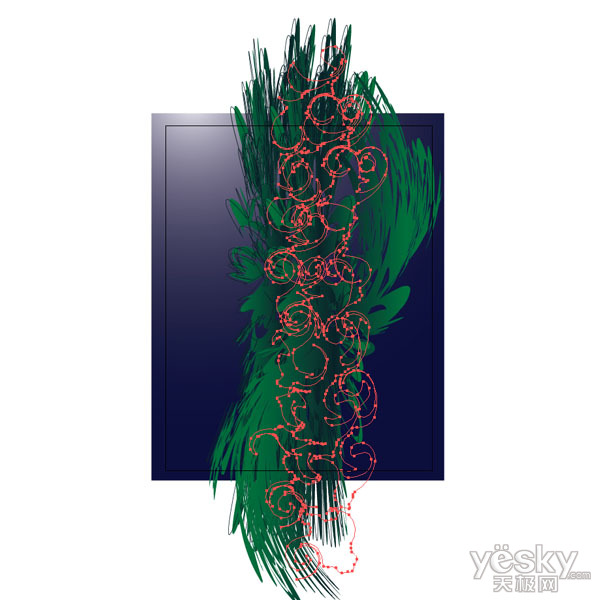 Illustrator教程 绘制漂亮的热带鱼和海藻
