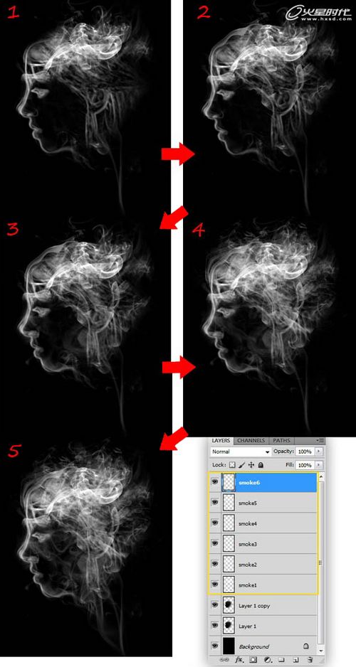 PS滤镜教程 把人物头像照片处理成梦幻的火焰效果