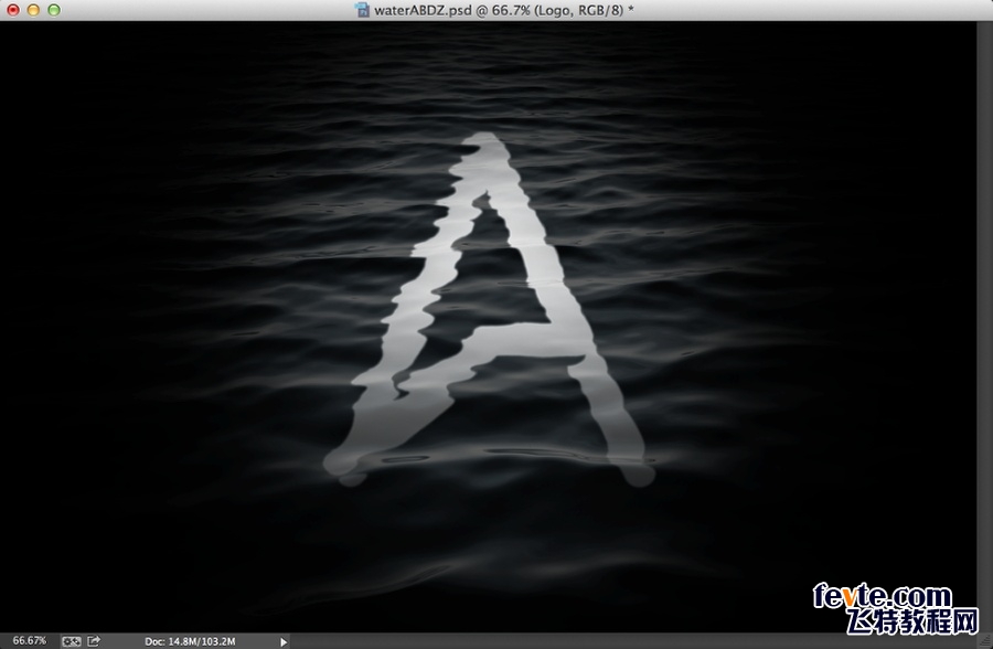 PS文字制作教程 快速制作水波字效果 图11
