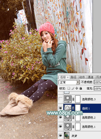 Photoshop照片调色教程 打造甜美的秋季褐色外景美女照片 图8