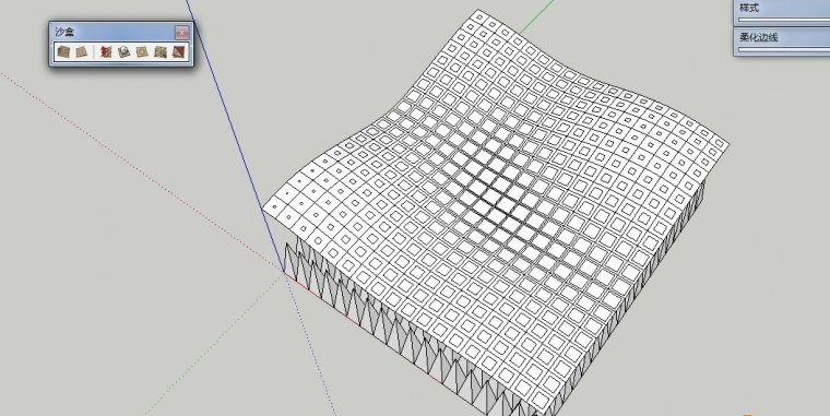 利用SketchUp无插件曲面渐变的方法制作建筑表皮 图4