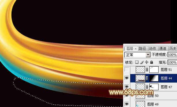 Photoshop实例教程 制作彩色组合光束效果 图33