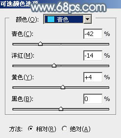 ps調色教程 打造唯美淡青色的外景草地美女照片 圖14