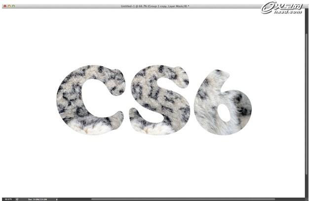 ps文字教程 制作毛茸质感的皮毛纹理字 图6
