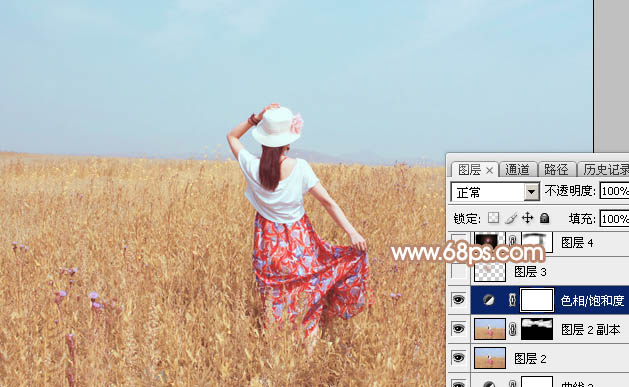 Photoshop调色教程 打造红褐色外景美女照片 图30