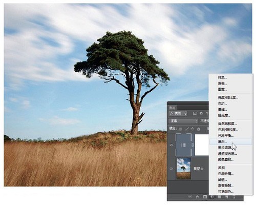 Photoshop照片後期教程 打造色調分離的風光圖片效果