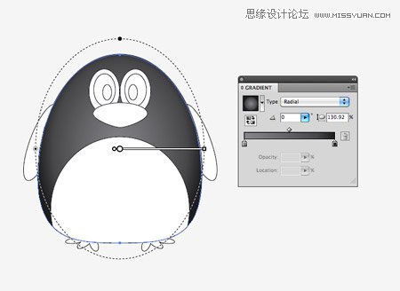 Adobe Illustrator教程 绘制一只胖嘟嘟的可爱企鹅