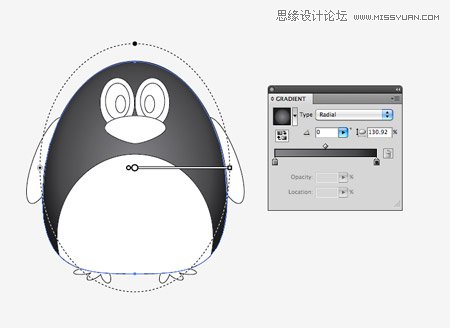 Adobe Illustrator教程 繪製一隻胖嘟嘟的可愛企鵝