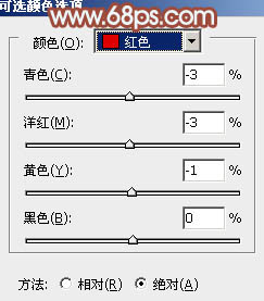 Photoshop照片调色教程 打造清新红褐色公园美女图片