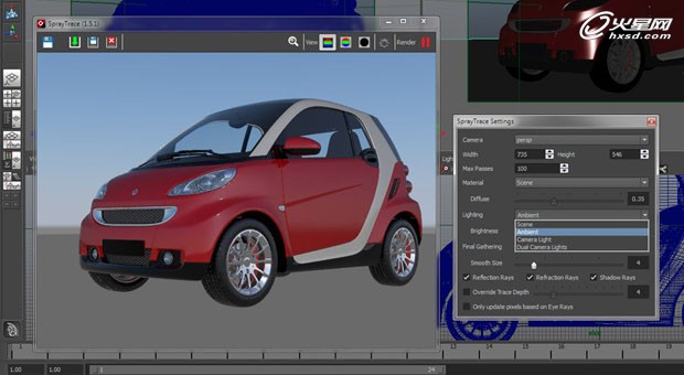 最新发布Maya版SprayTrace 1.5实时渲染插件