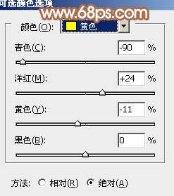 PS后期调色教程 打造绿橙色外景女孩照片