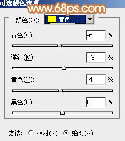 PS照片后期教程 打造清新淡黄色公园美女图片