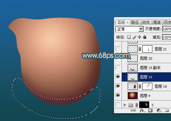 Photoshop实例教程 绘制一个古朴的陶瓷茶壶罐子 图9