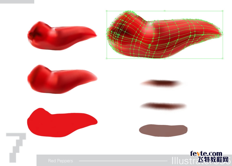 AI CS5实例教程 绘制一个漂亮的红色辣椒 图8