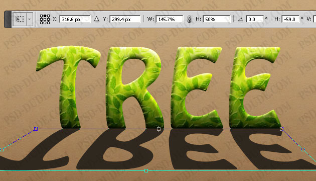 Photoshop文字制作教程 制作漂亮的绿叶浮雕字效果 图17