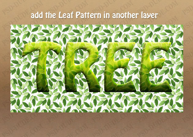Photoshop文字制作教程 制作漂亮的绿叶浮雕字效果 图20