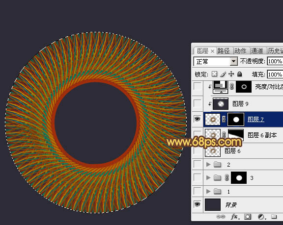 Photoshop实例教程 制作彩色丝线编织的立体图形 图13