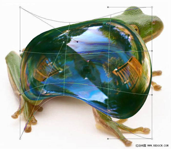 PS合成教程 制作一只晶莹剔透的玻璃青蛙 图13