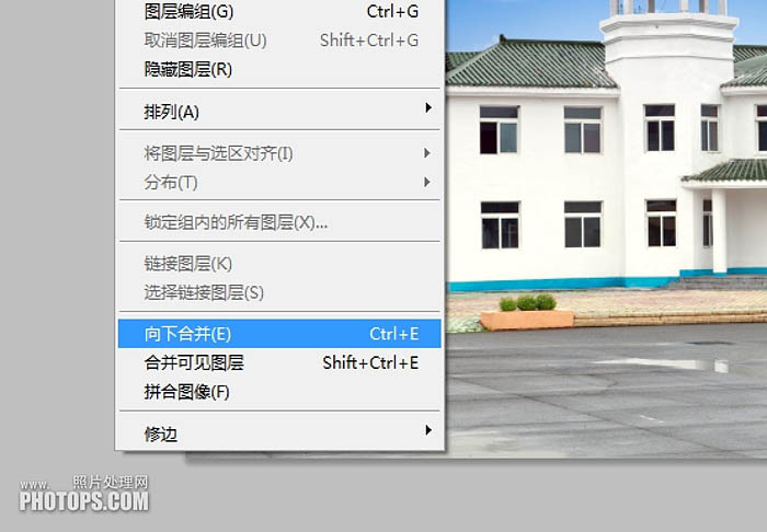 PS实例教程 利用photoshop为外景照片更换蓝色天空效果 图33
