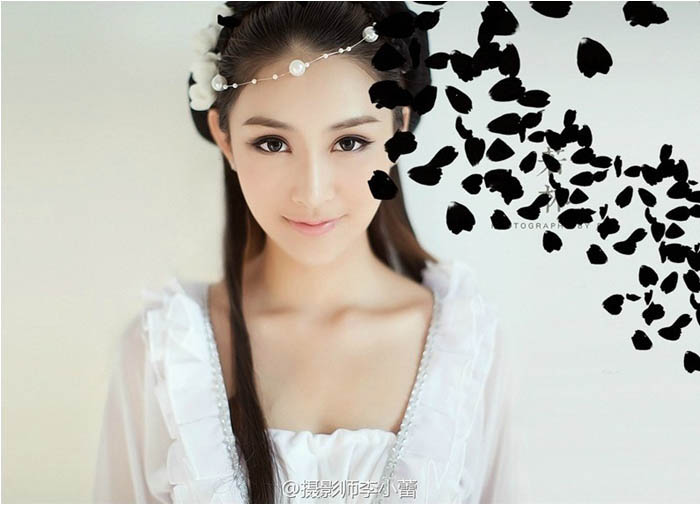 photoshop快速为美女图片增加打散效果 图2