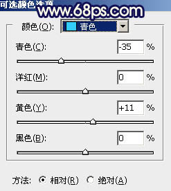 影楼后期调色教程 打造柔美的黄蓝色外景美女照片 图1