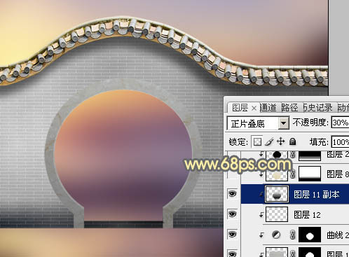 PS摳圖教程 摳出圓形拱門並美化換背景 圖31