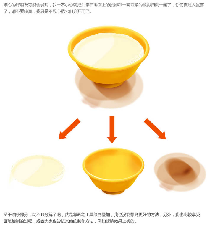 早餐油条豆浆图标的Photoshop制作教程 图2