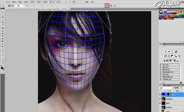 CG美女脸部创意碎片剥落效果PS制作教程 图2
