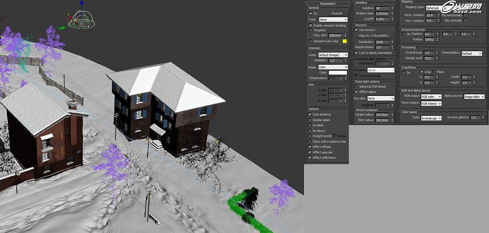 3ds Max製作教程 打造漂亮的小鎮雪景 圖13