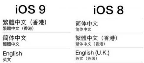 苹果ios9系统正式版发布新字体 专为中国设计的“苹方”