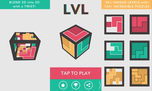 SquareCube 旗下游戏新作《LVL》新解密玩法