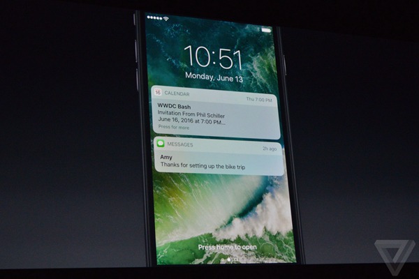 iOS 10锁屏