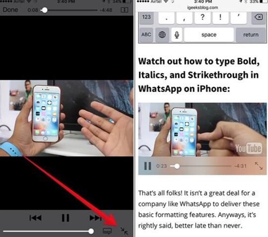 iOS10功能之支持链接视频回放