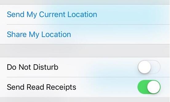 iOS10功能之已读回执可以根据不同用户设定