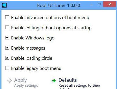 Boot UI Tuner