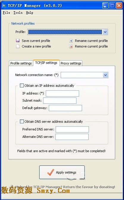 TCP/IP Manager