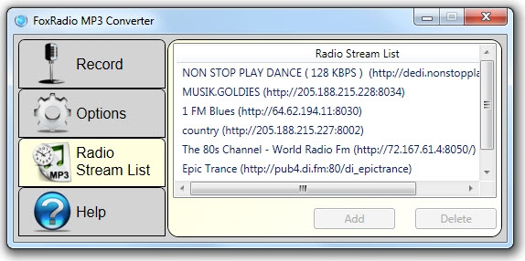 FoxRadio MP3 Converter