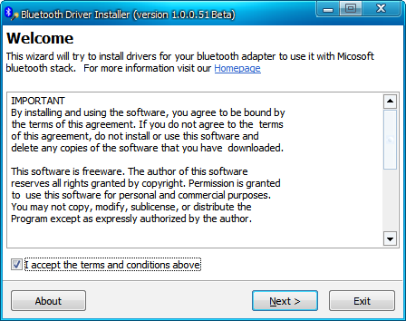 Bluetooth Driver Installer