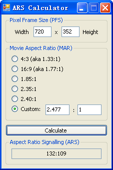 ARS Calculator