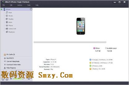 曦力iPhone管理器(Xilisoft iPhone Magic Platinum) v5.9.2 特别免费版