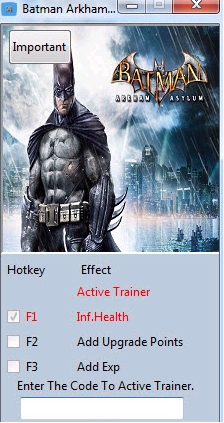 蝙蝠侠阿卡姆疯人院修改器