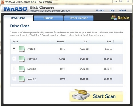 WinASO Disk Cleaner